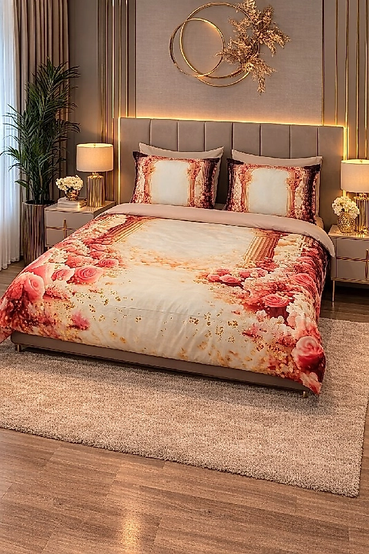 Roma Çift Kişilik Nevresim Takımı 6 Parçalı