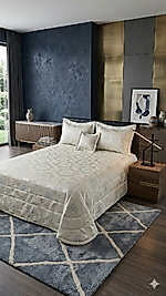 Jakar Şonil Çift Kişilik Yatak Örtüsü 4 Parçalı