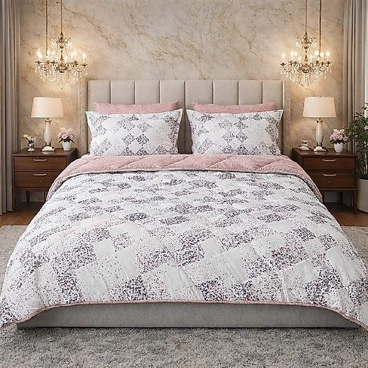 NOKTALI UYKU SETİ ÇİFT KİŞİLİK 6 PARÇALI