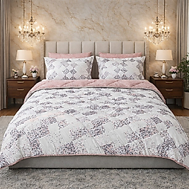 NOKTALI UYKU SETİ ÇİFT KİŞİLİK 6 PARÇALI