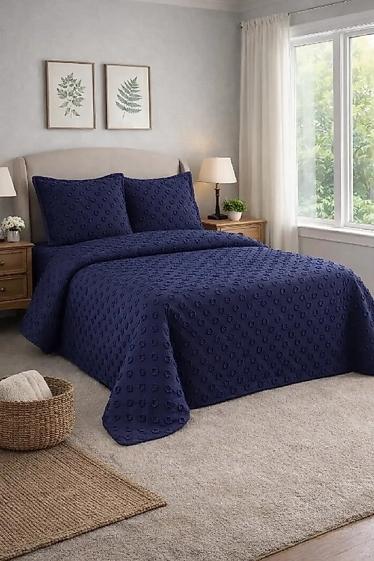 PONPON ÇİFT KİŞİLİK PİKE TAKIMI