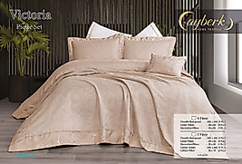 VICTORIA ÇİFT KİŞİLİK PİKE - BEJ