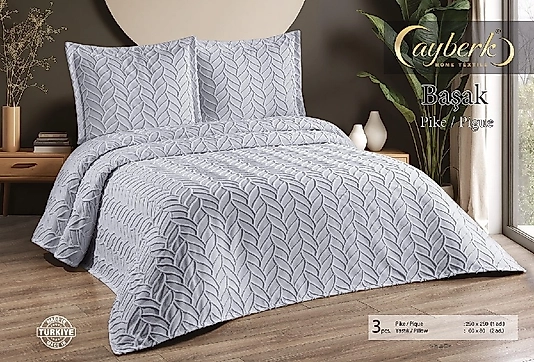 BAŞAK Çift Kişilik Pike Takımı 3 Parçalı