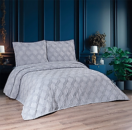 AMELYA Çift Kişilik Pike Takımı 3 Parçalı