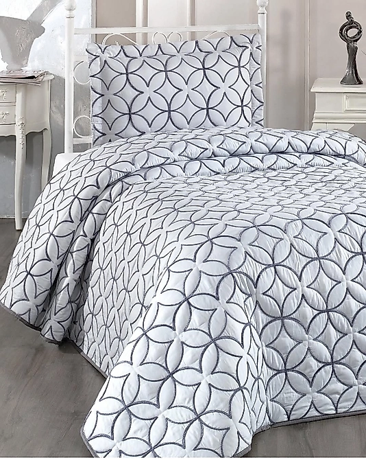 ELIZABETH YATAK ÖRTÜSÜ - GRİ