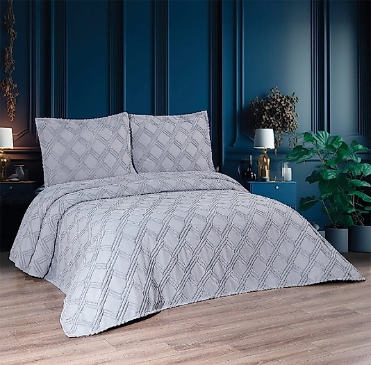 AMELYA Çift Kişilik Pike Takımı 3 Parçalı