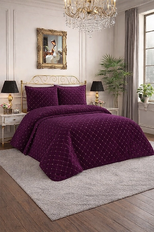 NALIA Çift Kişilik Kapitoneli Yatak Örtüsü