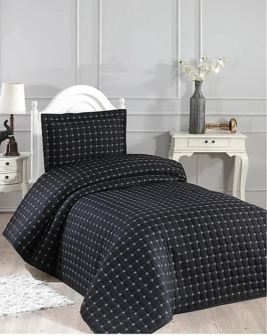 HANDAN YATAK ÖRTÜSÜ - SİYAH